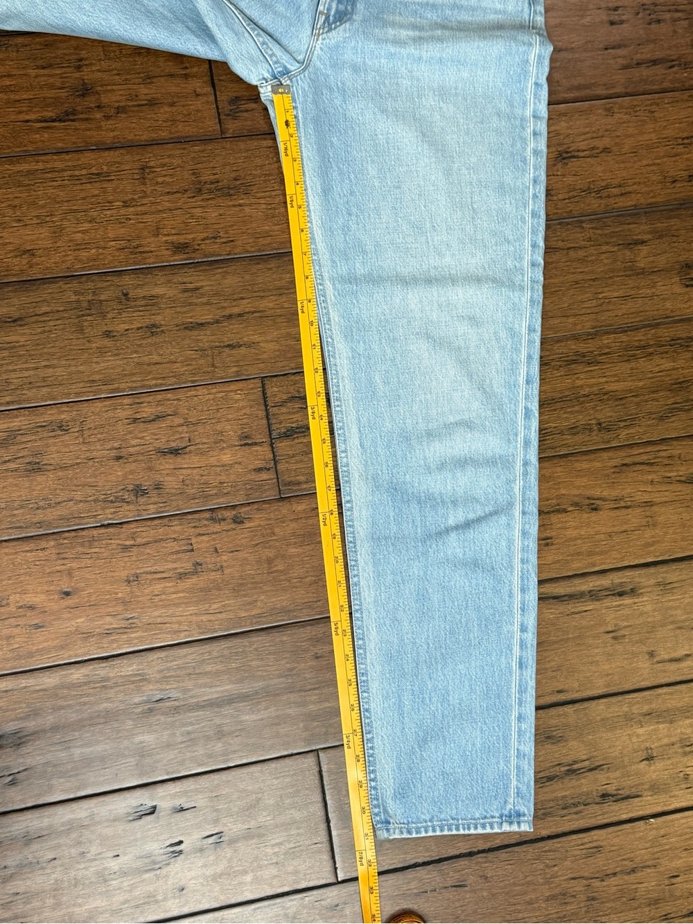 NWT MOTHER "SNACKS!" High Rise Straight Jeans Light Wash Mom Jeans Size 29 - Picture 4 of 14